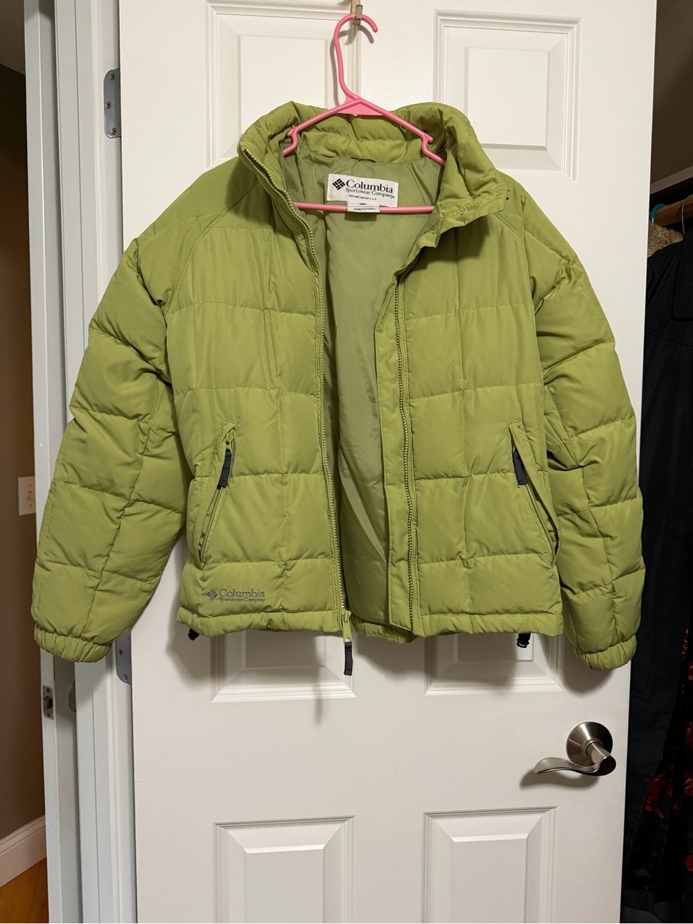 Columbia Light Green Kids Puffer Jacket